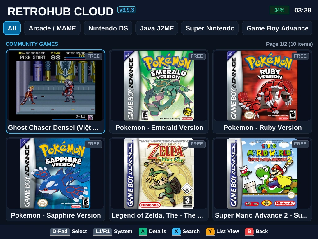 Kho game & app cộng đồng RetroHub